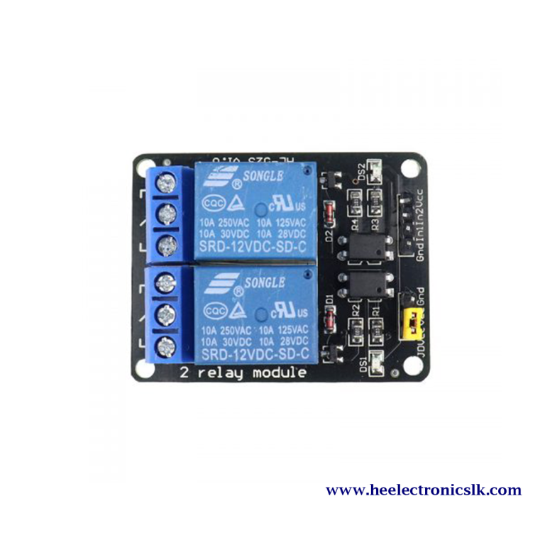 2 Channel Relay Module (12V) | H&E Electronics