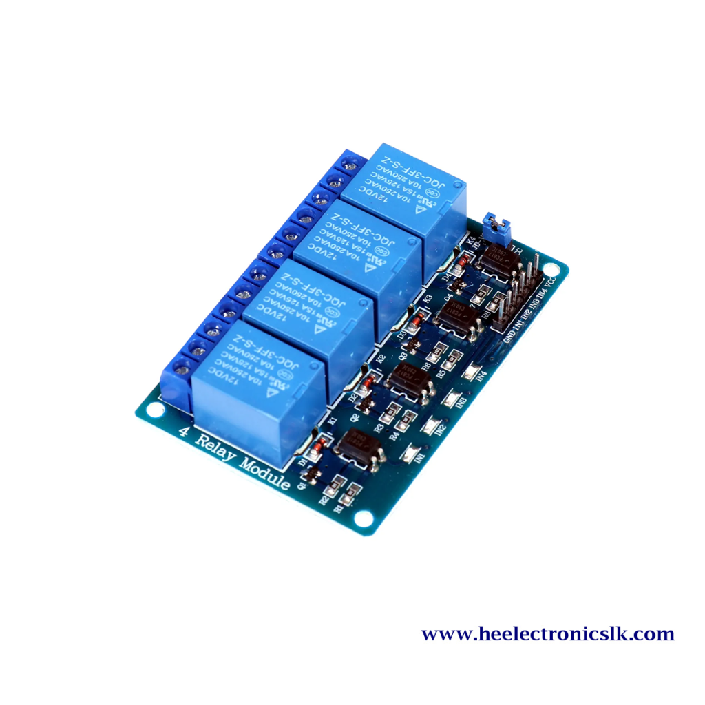 4 Channel Relay Module12V | H&E Electronics