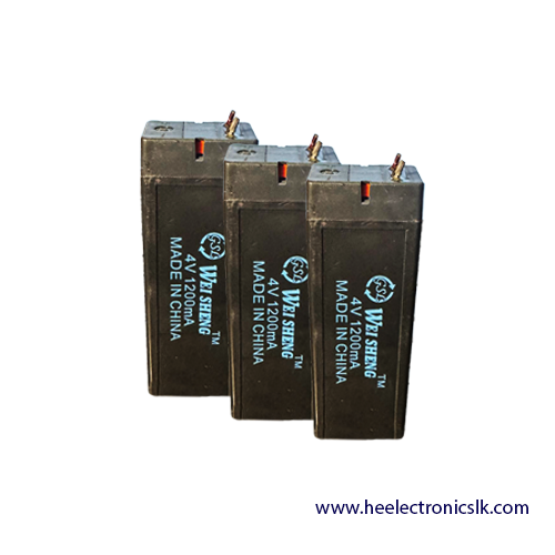 4V 1200mA Lead Acid Battery | H&E Electronics